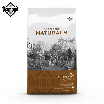 DIAMOND NATURALS ACTIVE CAT CHICKEN MEAL & RICE FORMULA (2.72kg,8.16kg)